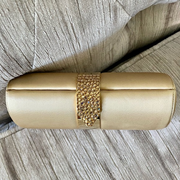 RODO Vintage Hard Dressy Clutch w Chain Strap NWT - Picture 5 of 12